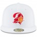 Men's Tampa Bay Buccaneers New Era White Throwback Logo Omaha 59FIFTY Fitted Hat 3155927